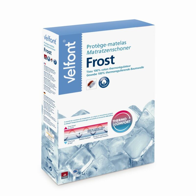 Velfont® Frost Matratzenauflage und Kissenbezug