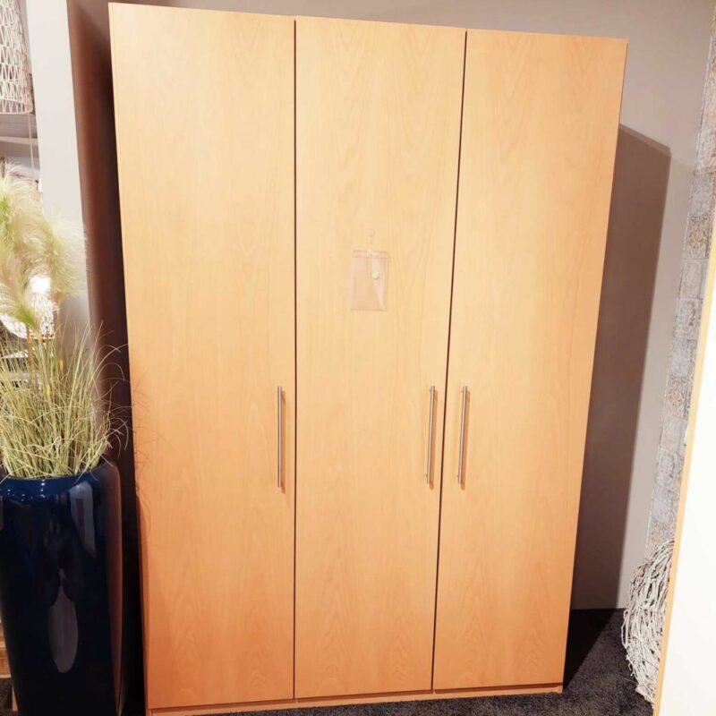 Ausstellungsstück: Kleiderschrank Florenz Buche Echtholzfurnier 3-türig mit Schubkasteneinsatz