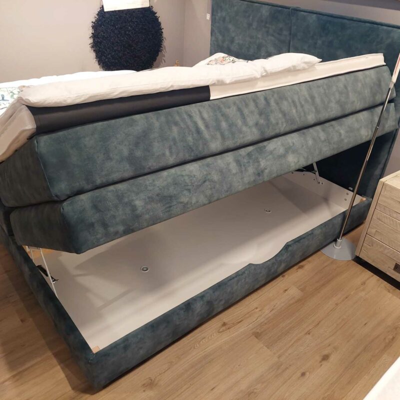 Ausstellungsstück: Boxspringbett Manhattan 180 x 200 cm mit verstellbaren Kopfteilen und Bettkasten – Bild 4