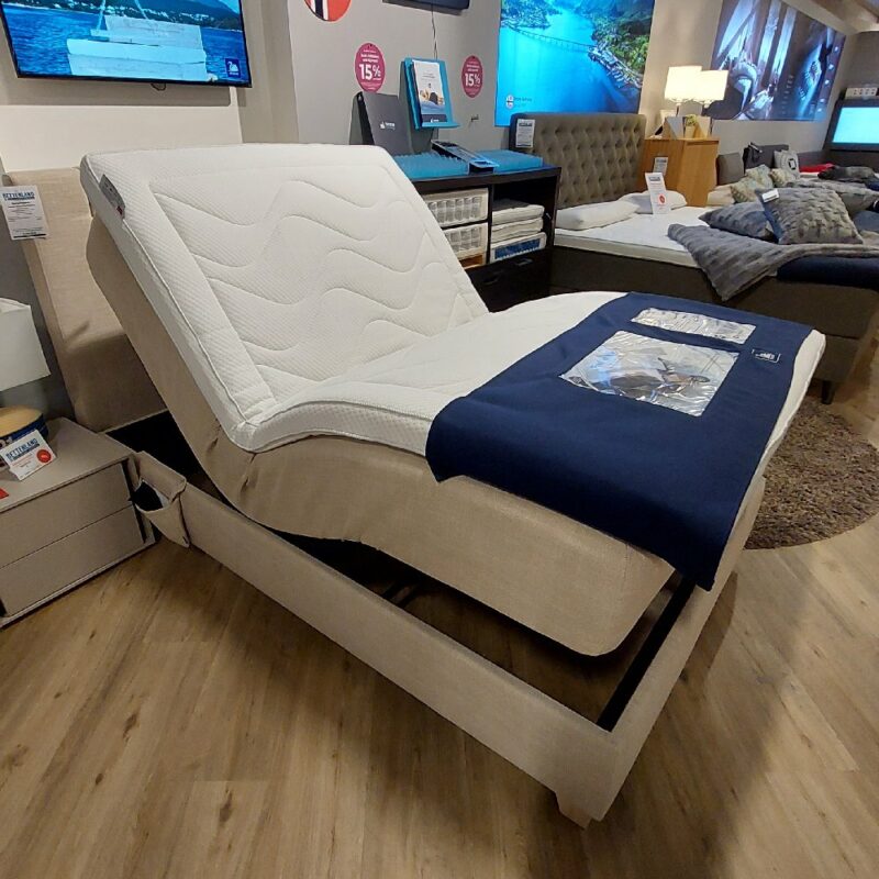 Ausstellungsstück: Svane® Zense Plus Premium 120×200cm motorisch verstellbar mit 6 cm Gelauflage und Embrace Latex Gel Topper – Bild 2