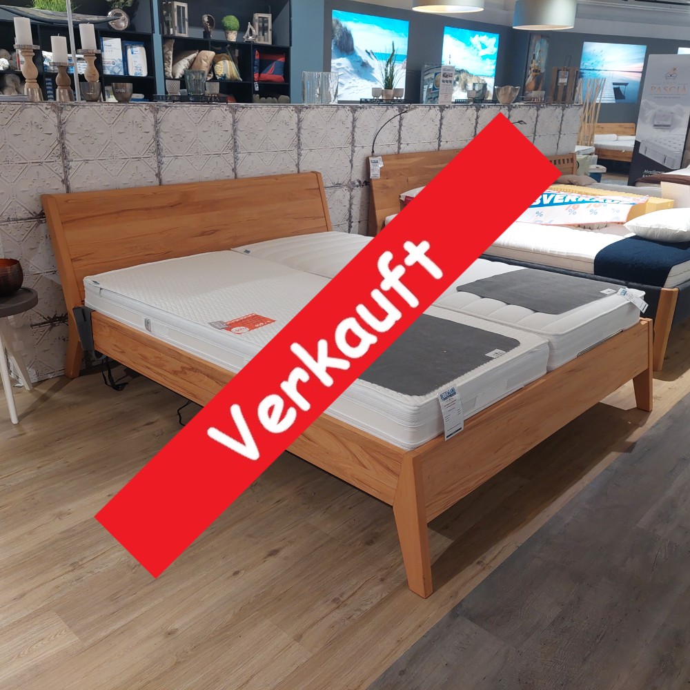 Ausstellungsstück: Massivholzbett Torino Kernbuche geölt 180x200cm